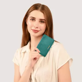 Accessorize London Women's Teal Classic Cardholder