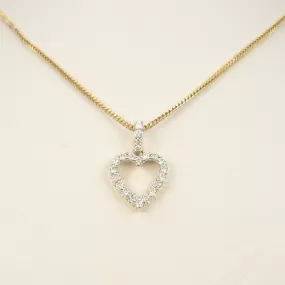 All Diamond Heart Pendant