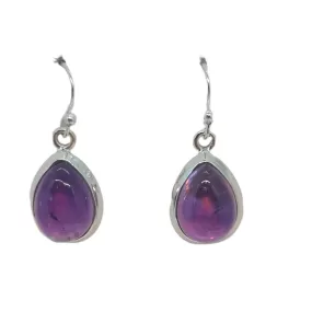 Amethyst Stone drop earrings tear drop