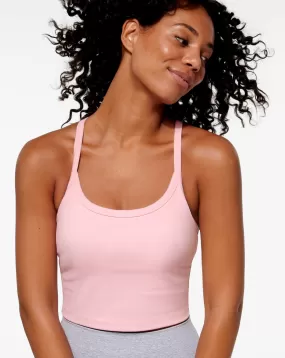 ASTOR LONGLINE TANK BALLET PINK