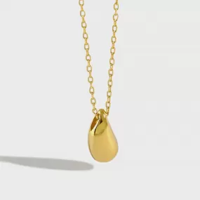 Dainty Gold Vermeil Teardrop Pendant