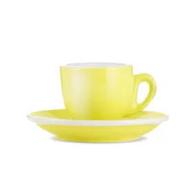 Espresso Parts Porcelain Espresso Cup & Saucer - Yellow (2oz/70ml)