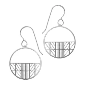 Geometric Circle Earrings