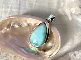 Larimar Ansley Pendant - Medium Teardrop