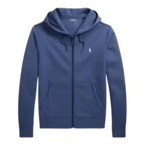 Polo Ralph Lauren Double-Knit Full-Zip Hoodie (Blue Heather)