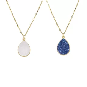 Teardrop Druzy Necklace